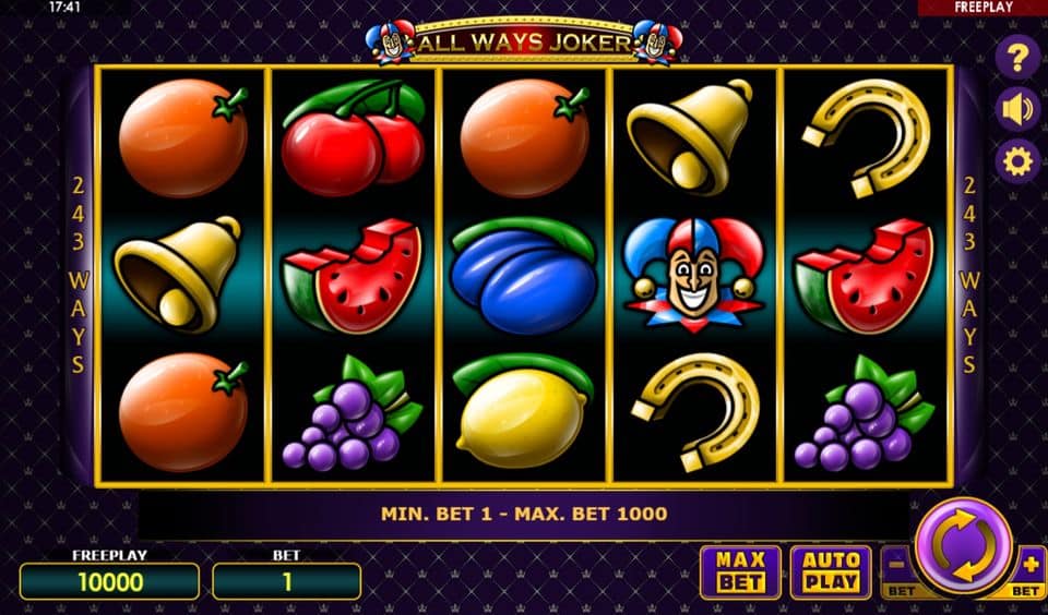 All Ways Joker Game Free Play at Casino Ireland 01