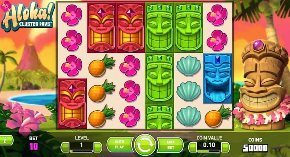 Aloha Cluster Pays Slot Game Free Play at Casino Ireland 01