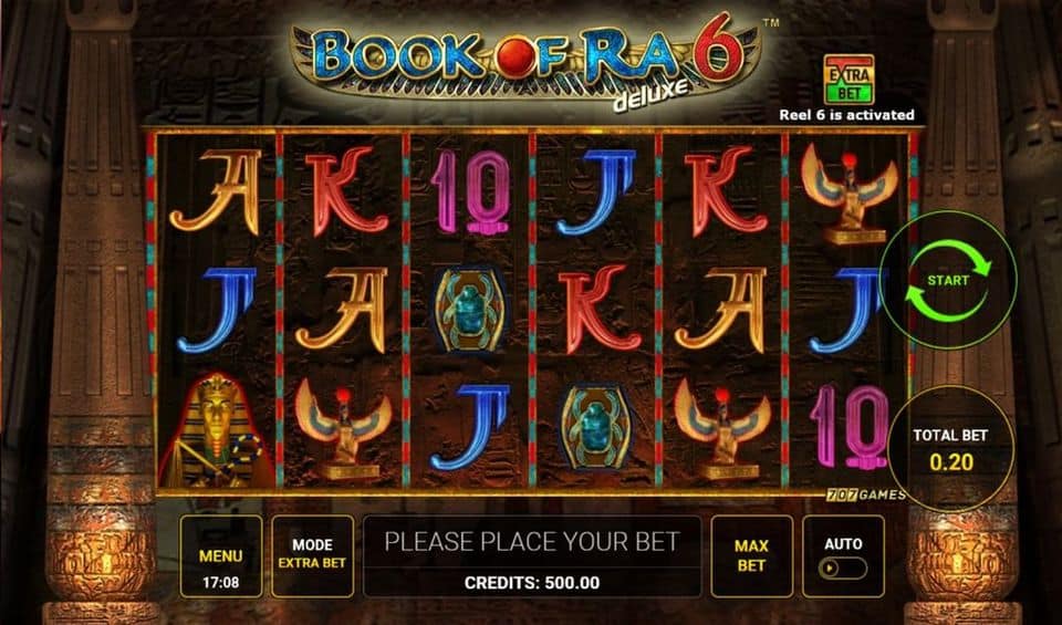 Book of Ra 6 deluxe Slot Game Free Play at Casino Ireland 01