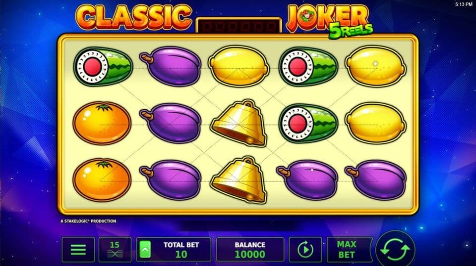 Classic Joker 5 Reels Slot Game Free Play at Casino Ireland 01