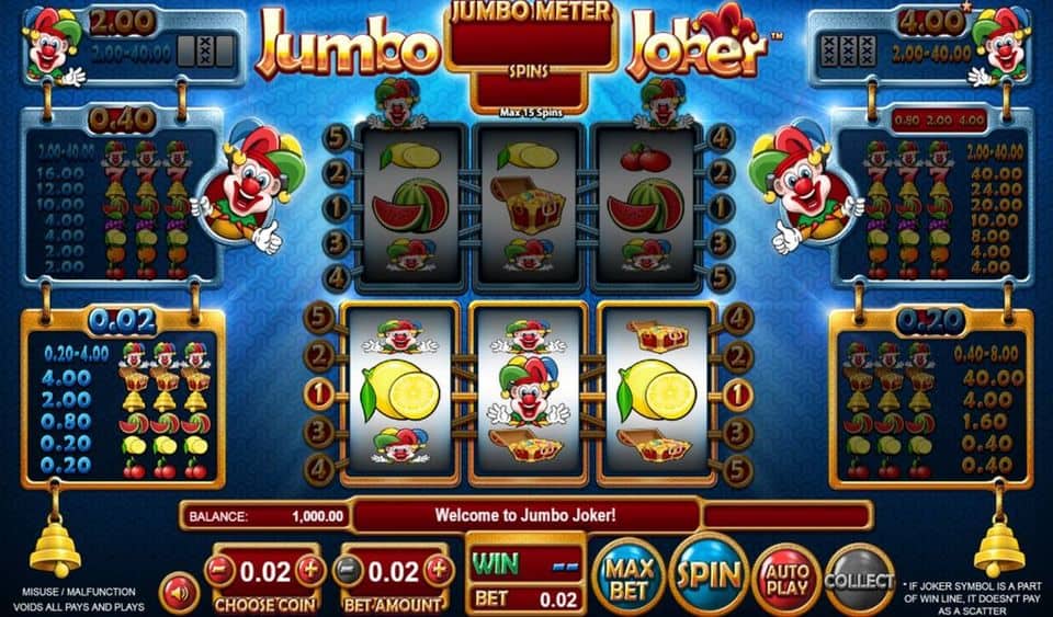 Jumbo Joker Slot Game Free Play at Casino Ireland 01