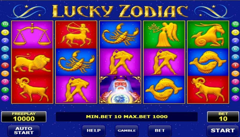 Lucky Zodiac Slot Game Free Play at Casino Ireland 01