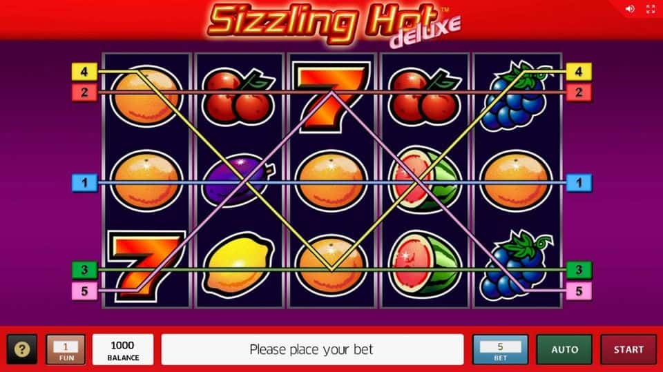 Sizzling Hot deluxe Slot Game Free Play at Casino Ireland 01
