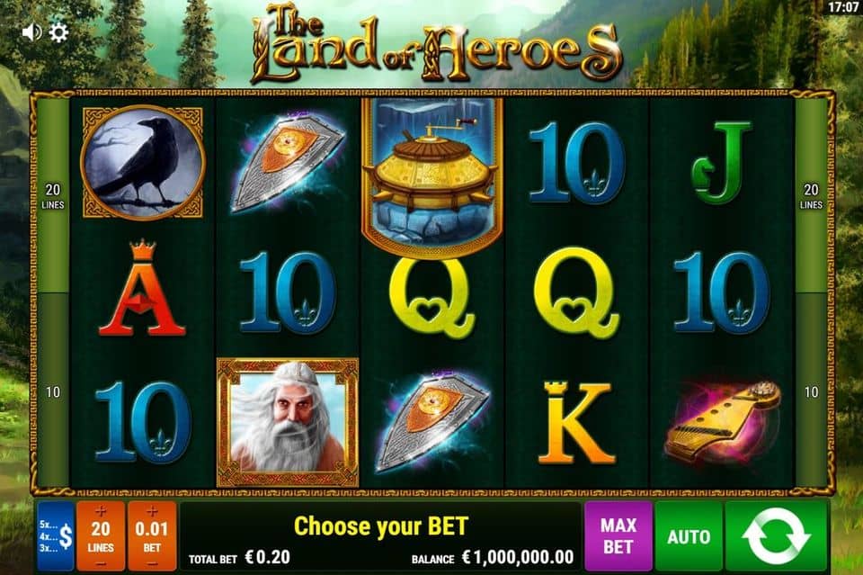 The Land of Heroes Slot Game Free Play at Casino Ireland 01