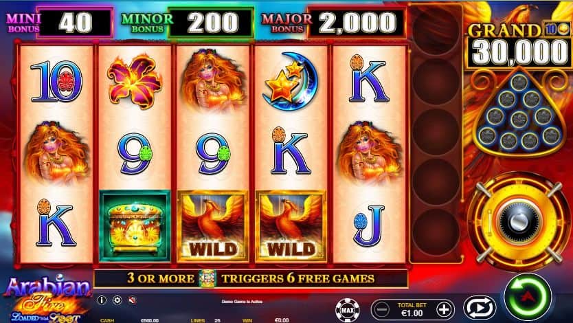 Arabian Fire Slot Game Free Play at Casino Ireland 01