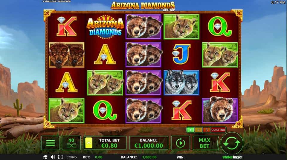 Arizona Diamonds Slot Game Free Play at Casino Ireland 01