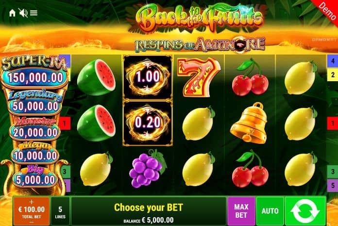 Back to the Fruits ROAR Slot Game Free Play at Casino Ireland 01