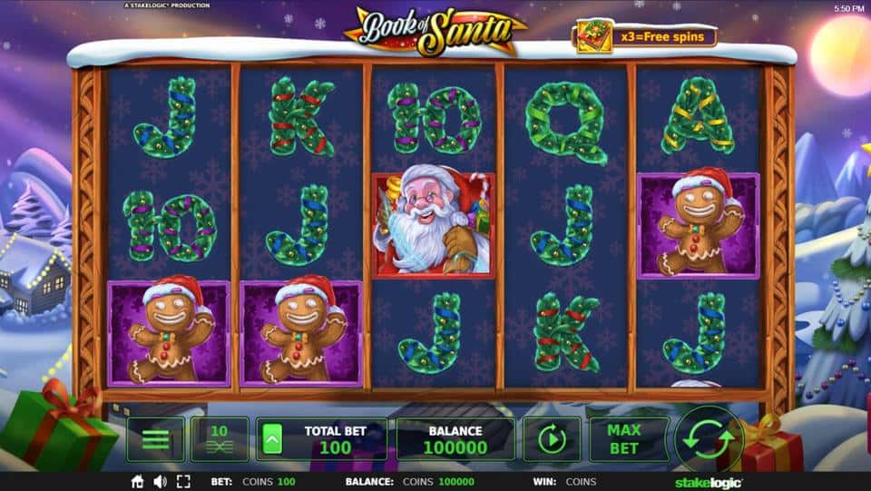 Book of Santa Slot Game Free Play at Casino Ireland 01