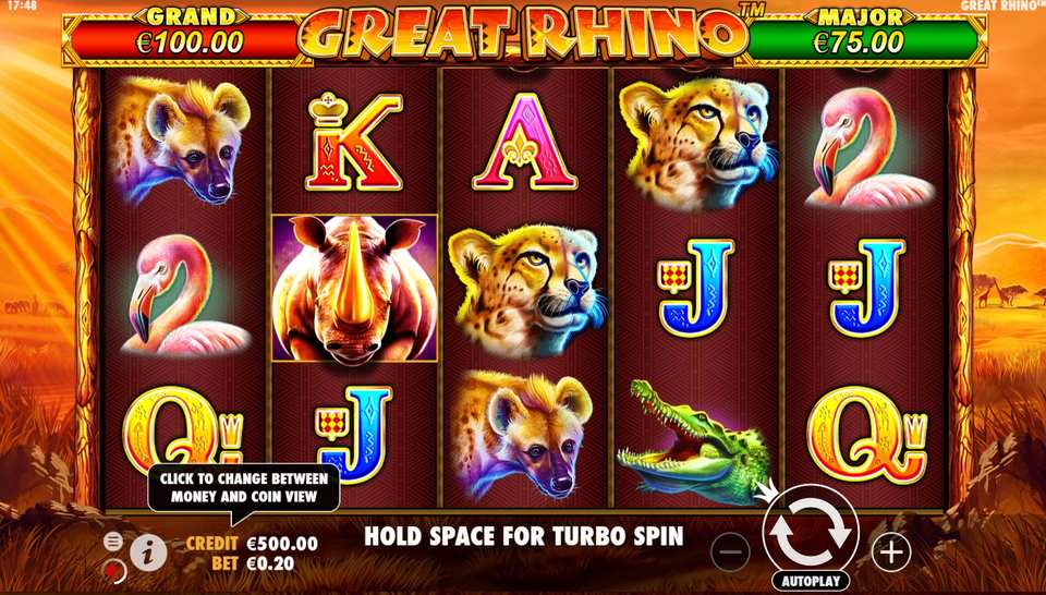 Great Rhino Slot Game Free Play at Casino Ireland 01