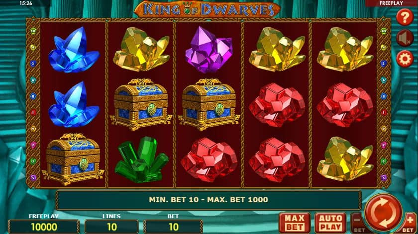 King of Dwarves Slot Game Free Play at Casino Ireland 01
