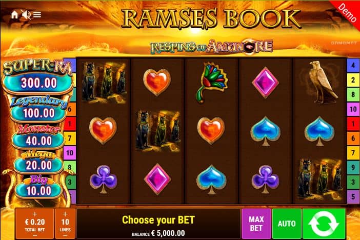 Ramses Book Roar Slot Game Free Play at Casino Ireland 01