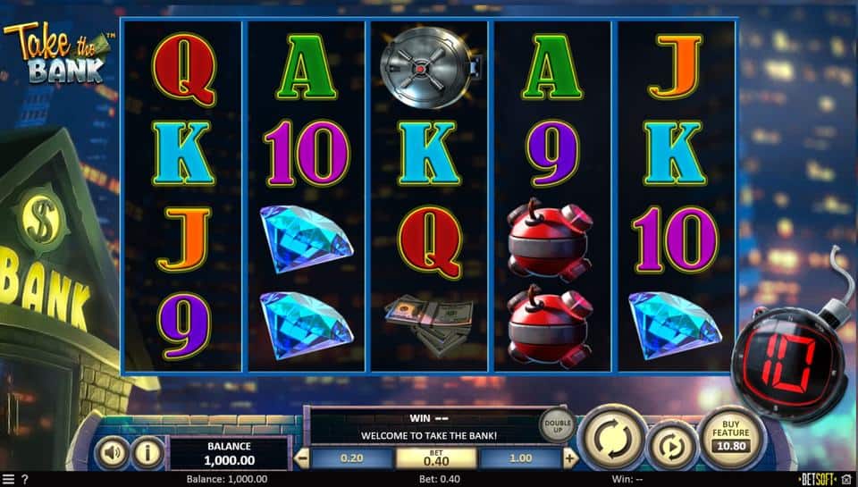Take the Bank Slot Game Free Play at Casino Ireland 01