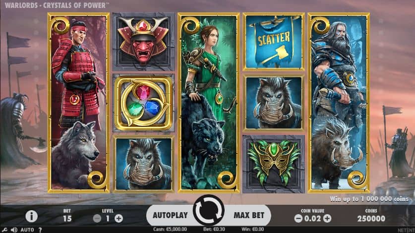 Warlords Crystals of Power Slot Game Free Play at Casino Ireland