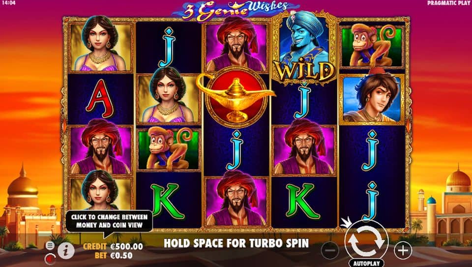 3 Genie Wishes Slot Game Free Play at Casino Ireland 01