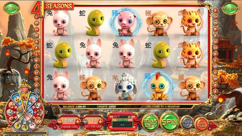 4 Seasons Slot Game Free Play at Casino Ireland 01