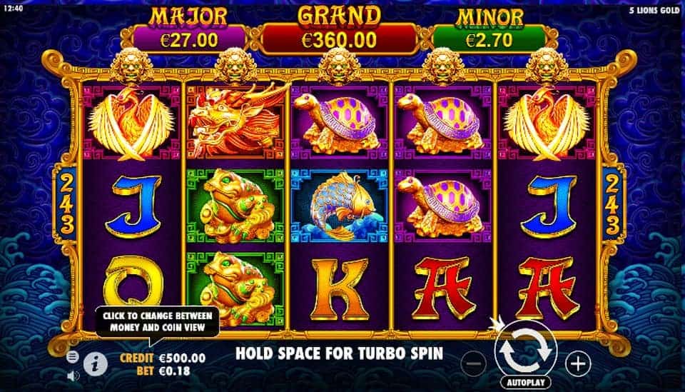 5 Lions Gold Slot Game Free Play at Casino Ireland 01