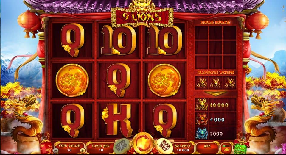 9 Lions Slot Game Free Play at Casino Ireland 01