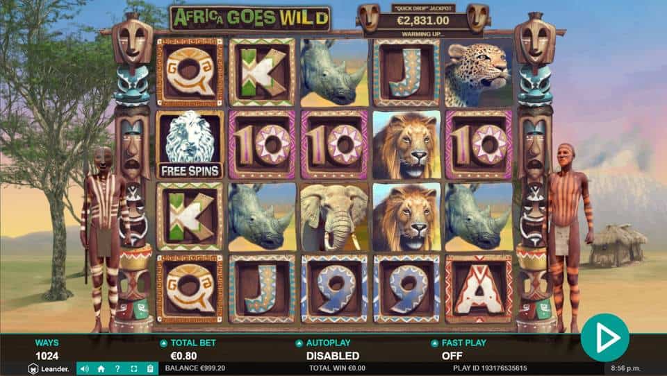 Africa Goes Wild Slot Game Free Play at Casino Ireland 01