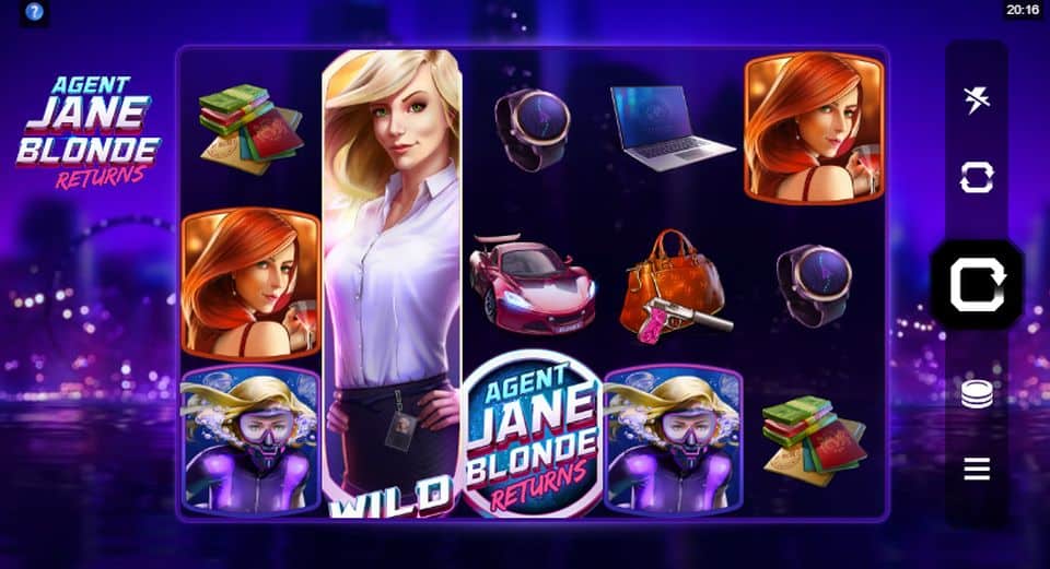 Agent Jane Blonde Returns Slot Game Free Play at Casino Ireland 01
