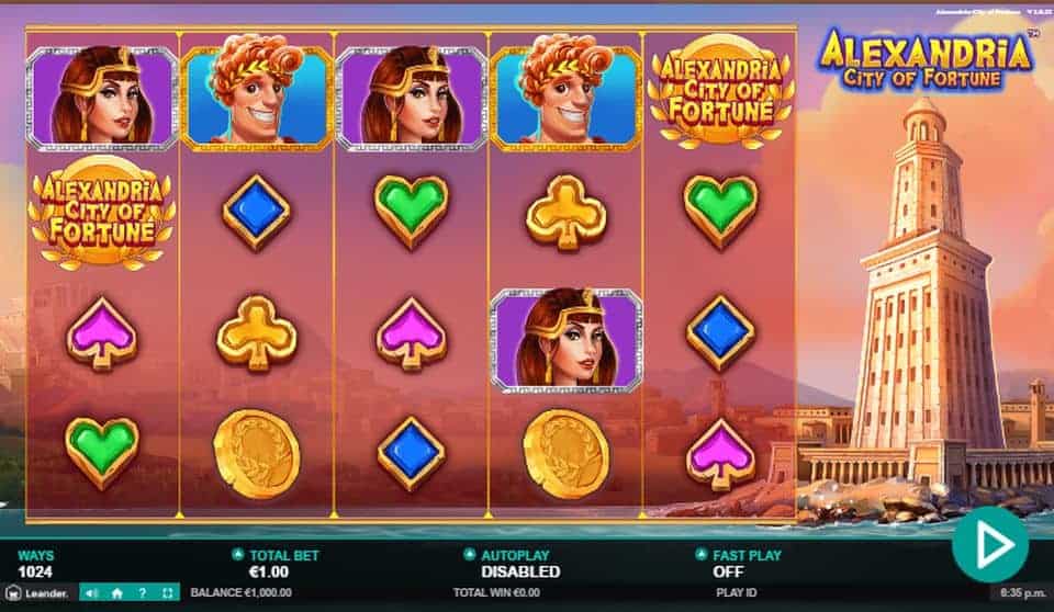 Alexandria City of Fortune Slot Game Free Play at Casino Ireland 01