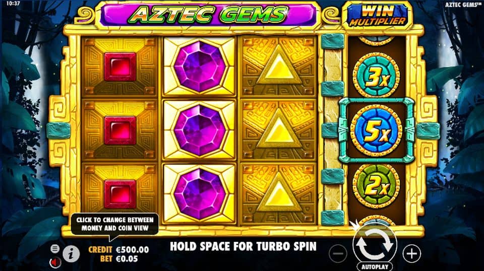 Aztec Gems Slot Game Free Play at Casino Ireland 01