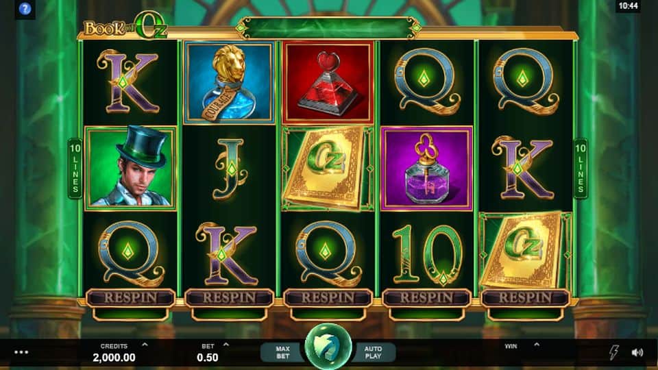 Book of Oz Slot Game Free Play at Casino Ireland 01