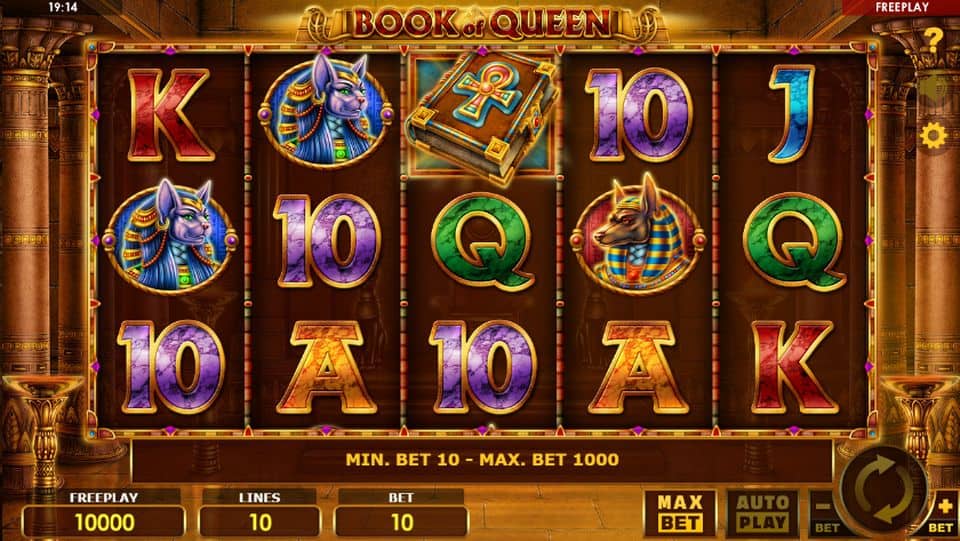 Book of Queen Slot Game Free Play at Casino Ireland 01