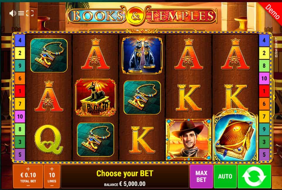 Books and Temples Slot Game Free Play at Casino Ireland 01