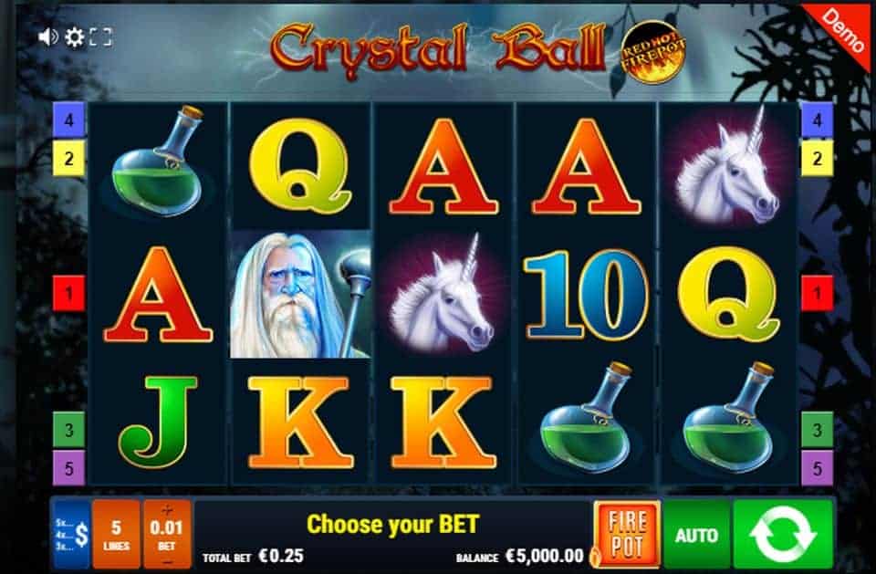 Crystal Ball RHFP Slot Game Free Play at Casino Ireland 01