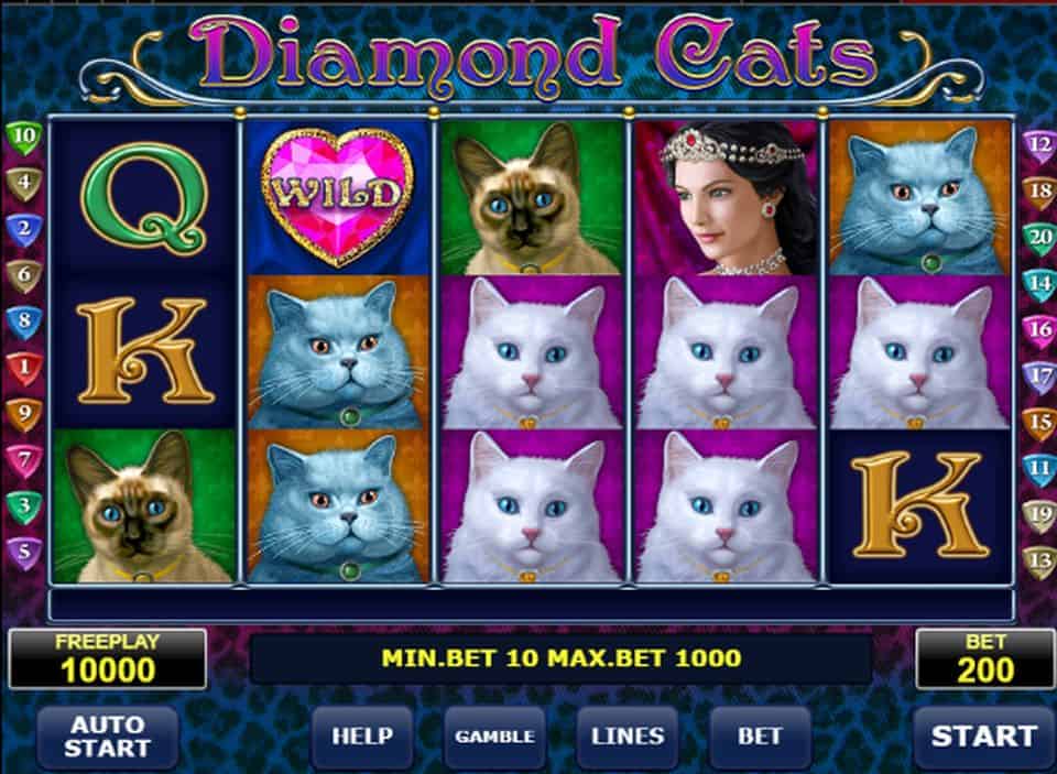 Diamond Cats Slot Game Free Play at Casino Ireland 01