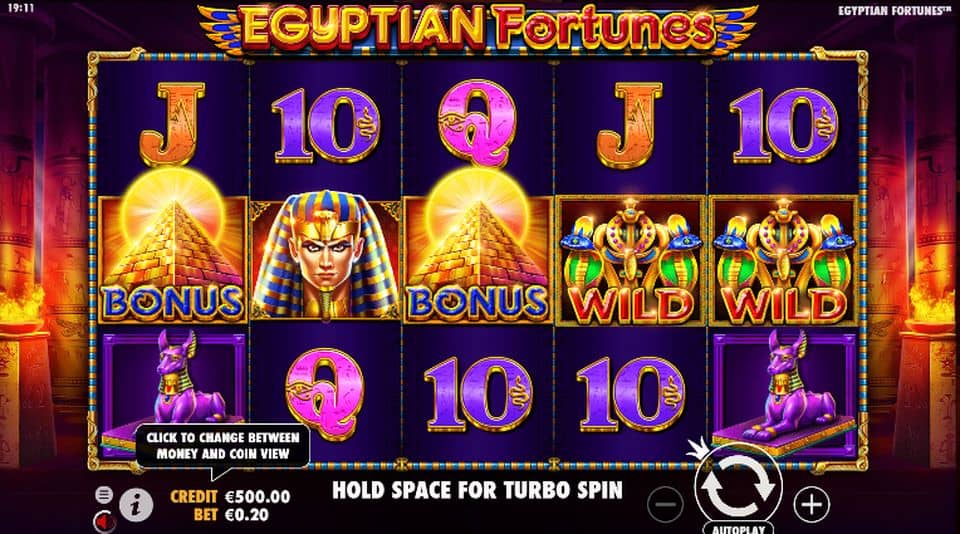 Egyptian Fortunes Slot Game Free Play at Casino Ireland 01