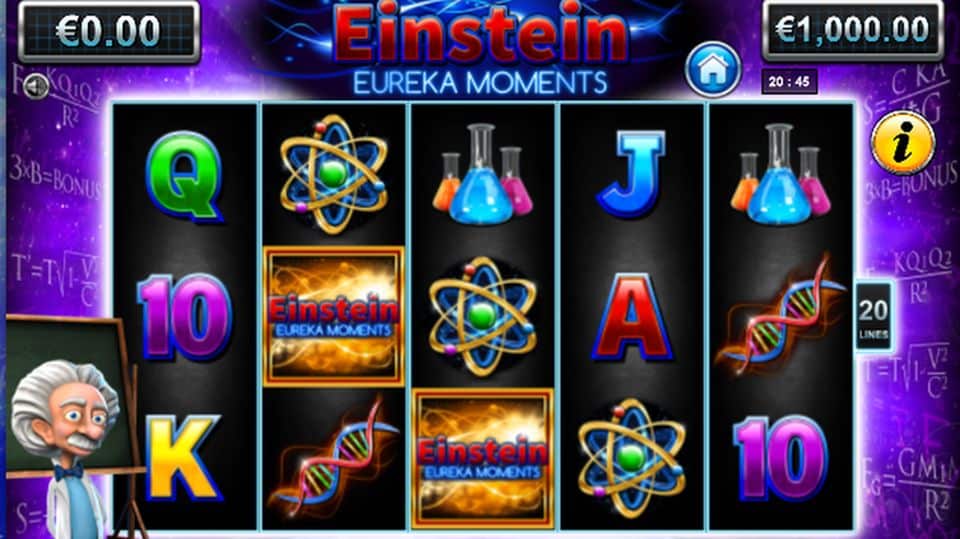 Einstein Eureka Moments Slot Game Free Play at Casino Ireland 01