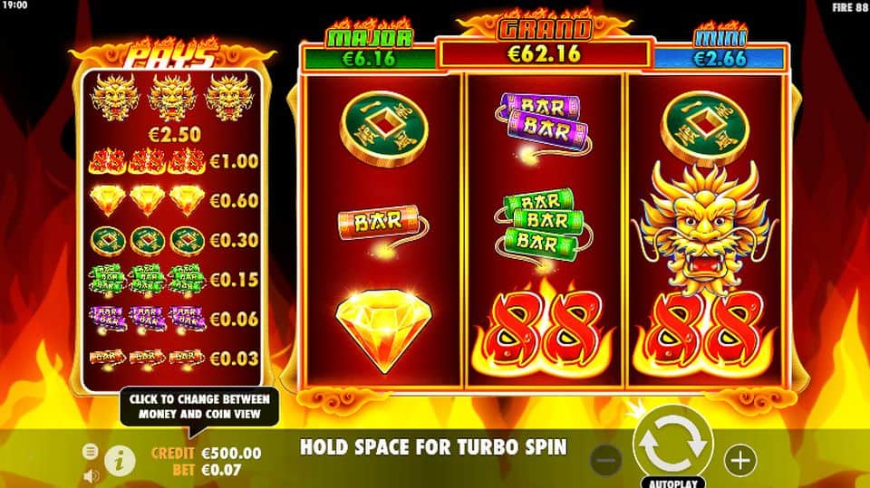 Fire 88 Slot Game Free Play at Casino Ireland 01