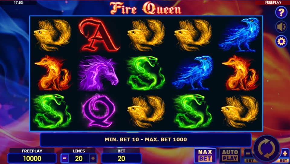 Fire Queen Slot Game Free Play at Casino Ireland 01