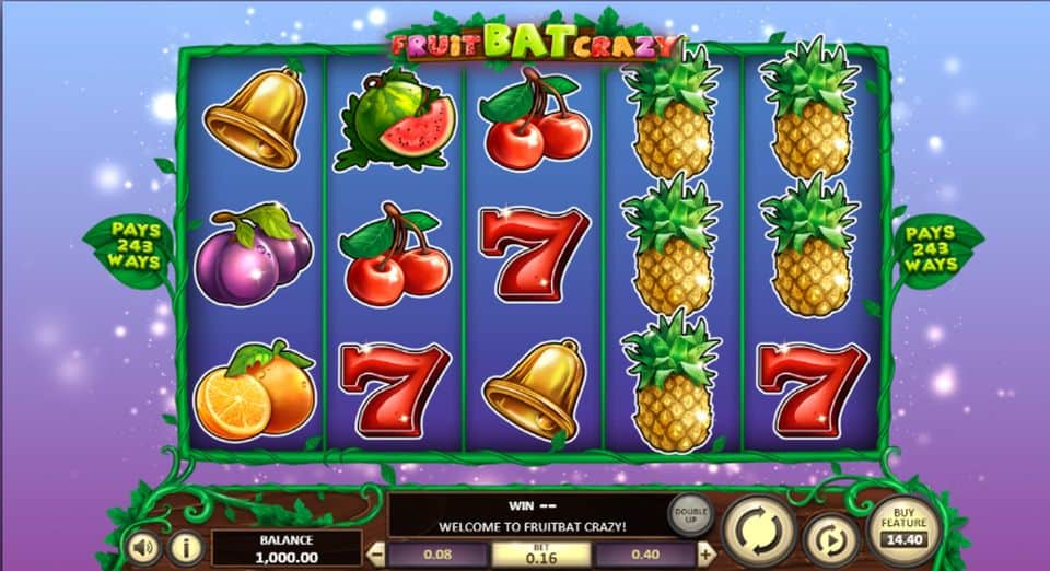Fruit Bat Crazy Slot Game Free Play at Casino Ireland 01