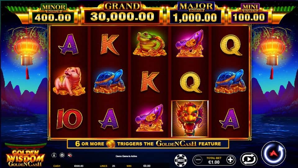 Golden Wisdom Slot Game Free Play at Casino Ireland 01