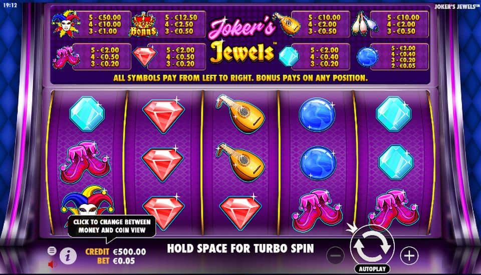 Jokers Jewels Slot Game Free Play at Casino Ireland 01