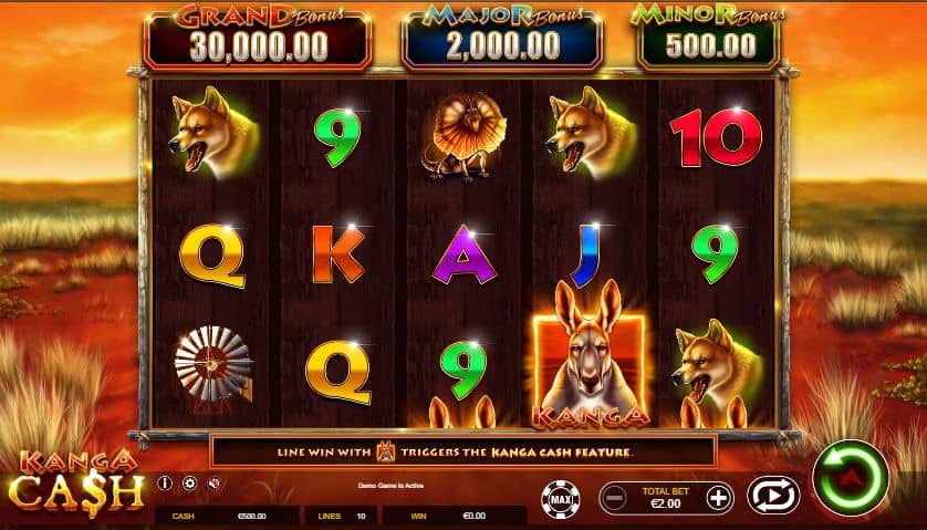 Kanga Cash Slot Game Free Play at Casino Ireland 01