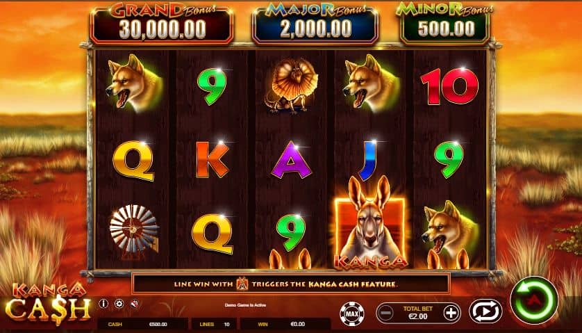 Kanga Cash Slot Game Free Play at Casino Ireland 01