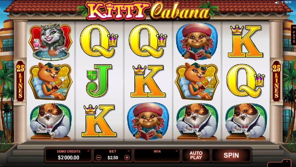 Kitty Cabana Slot Game Free Play at Casino Ireland 01