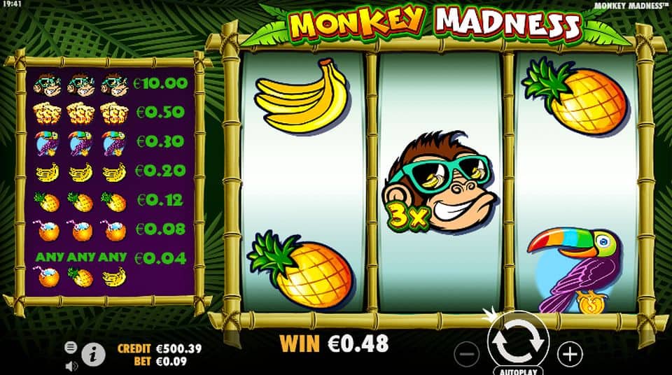 Monkey Madness Slot Game Free Play at Casino Ireland 01