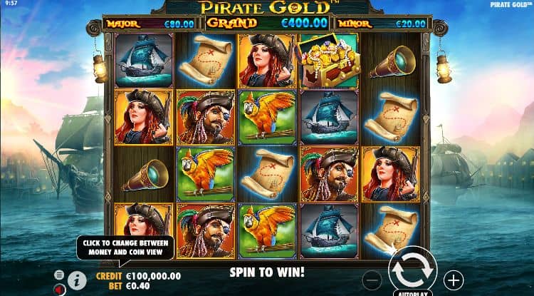 Pirate Gold Slot Game Free Play at Casino Ireland 01