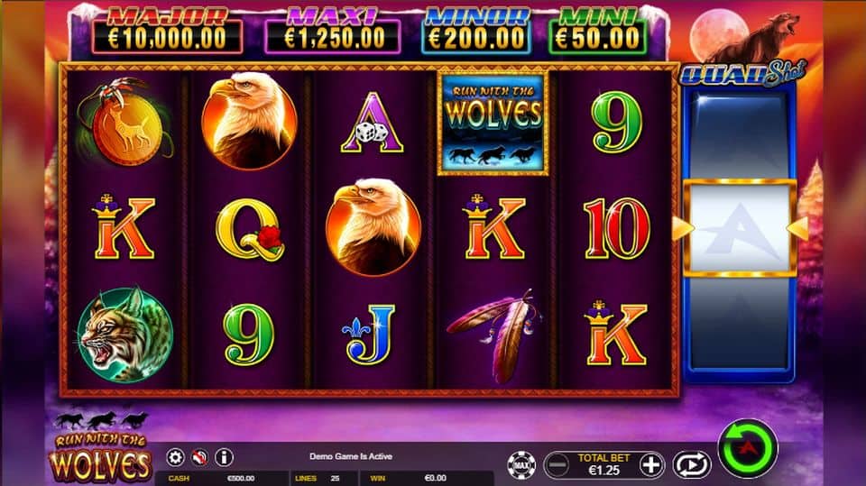 Run with the Wolves Slot Game Free Play at Casino Ireland 01