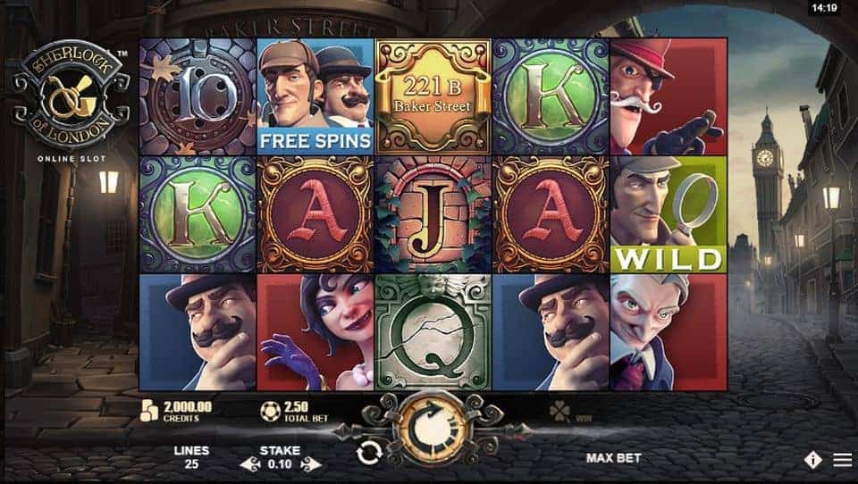 Sherlock of London Slot Game Free Play at Casino Ireland 01