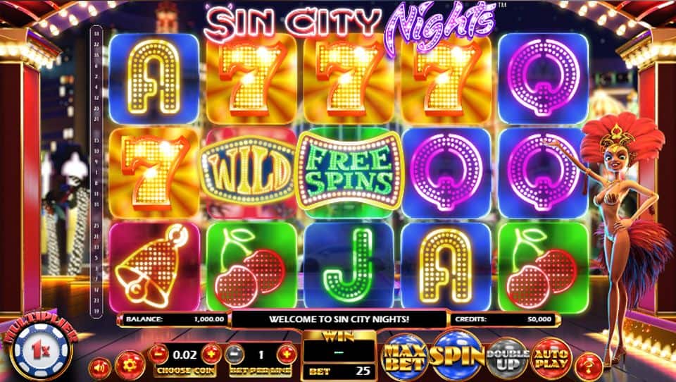 Sin City Nights Slot Game Free Play at Casino Ireland 01