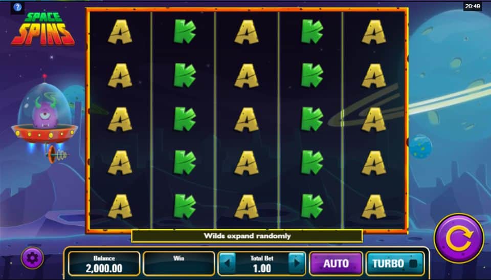 Space Spins Slot Game Free Play at Casino Ireland 01