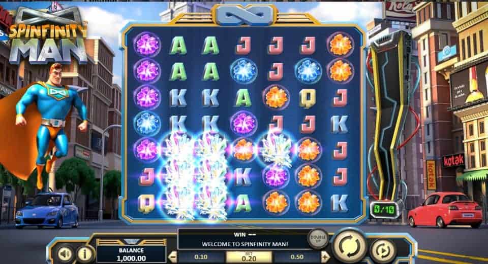 Spinfinity Man Slot Game Free Play at Casino Ireland 01