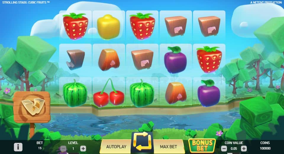 Strolling Staxx Cubic Fruits Slot Game Free Play at Casino Ireland 01