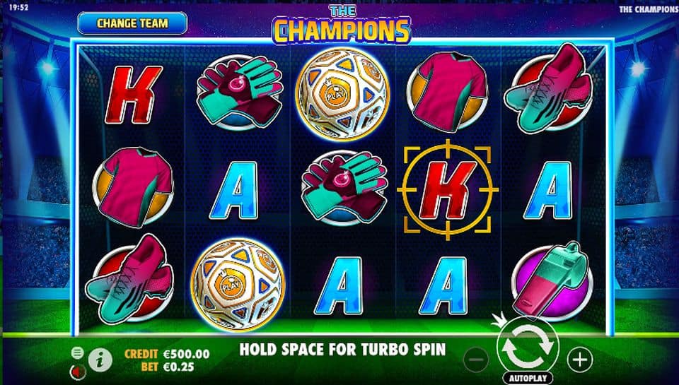 The Champions Slot Game Free Play at Casino Ireland 01