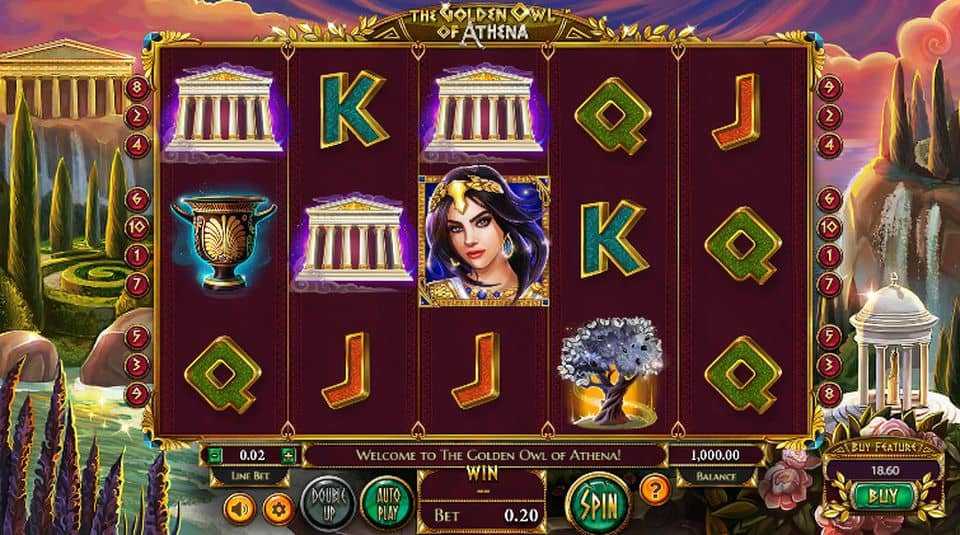 The Golden Owl of Athena Slot Game Free Play at Casino Ireland 01